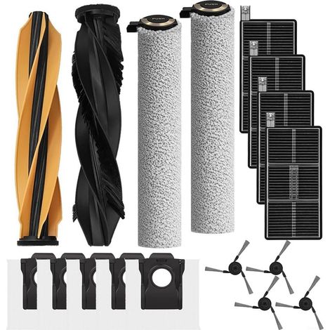 Für Dreame Für X50 Pro Roller Version Ersatzteile Kit Seitenbürsten Filter Wischtuch Komplettes Reinigungsset Dual Roller Brush Hartboden Niederflor Teppich (1/5)