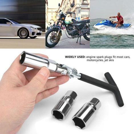 Douilles à bougie-Kit de clés à bougie, comprenant une clé à bougie de 16 mm,une clé à bougie de 14 mm et une clé à bougie de 21 mm (1/4)