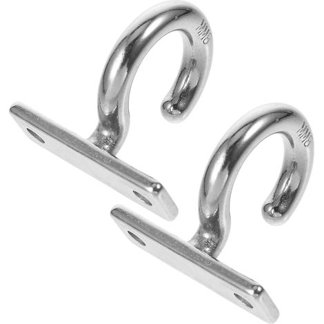 2 crochets plafond, inox, pour suspension et décoration (1/5)