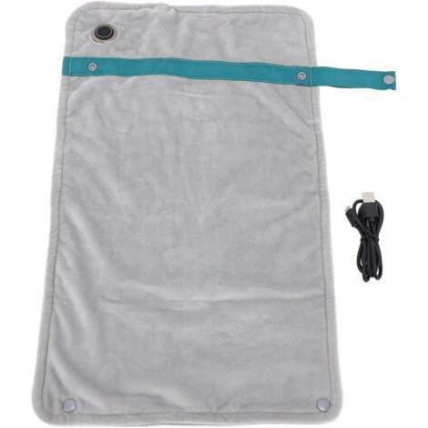 Couverture chauffante USB 120x70 cm – Fibre de polyester douce – Contrôle de température intégré – Pour camping et maison (1/5)