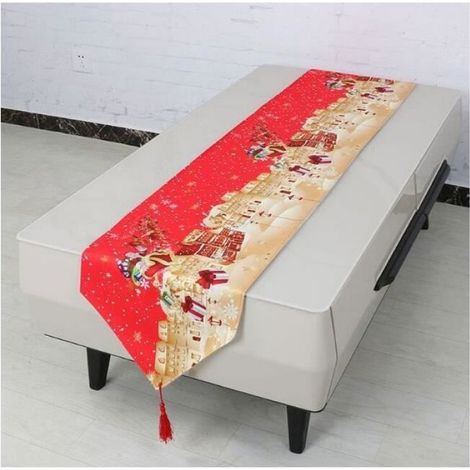 Chemin de table - ZGEER - 180cm x 33cm - Motifs à carreaux - Couleur rouge - Style contemporain couleurs vi MOUSTIQUAIRE DE CAMPING (1/4)