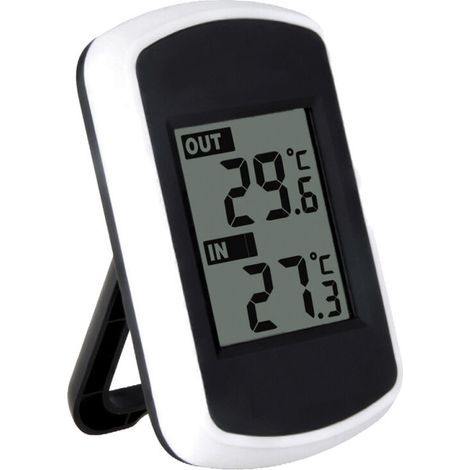 Termometro LCD wireless per uso interno ed esterno, misurazione della temperatura ambiente (1/5)
