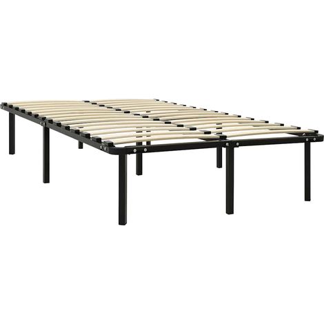 Maison Exclusive - Bett Schwarz Metall 120x200 cm (1/5)