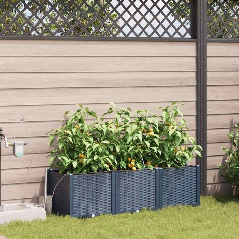 Pots de  Gris 120 x 40 x 37.5 cm Acier