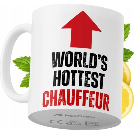 Taza de café/té divertida y humorística con diseño de texto gracioso para chófer. Taza ideal para cumpleaños, santos y días festivos. Taza premium para ocasiones especiales en casa, la oficina o el tr (1/5)