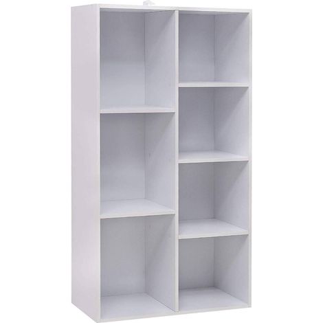 Libreria con 7 ripiani in bianco 190000203