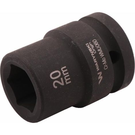 Vaso de impacto hexagonal 3/4". 20 mm. CrMo. DIN 3129. Waryński (1/3)