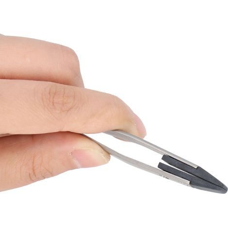 Pinces en plastique fibre carbone embout interchangeable plat antistatique sablé mat pour électronique modèle BST 250 sans aimant (1/5)