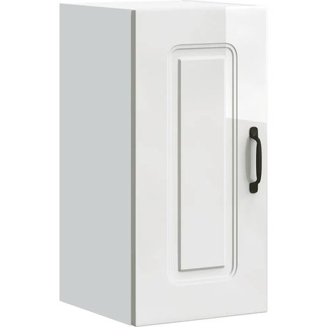 Armario de pared de cocina moderno práctico para guardar cosas 30 x 31 x 60 cm madera de ingeniería blanca brillante 020049962 (1/5)