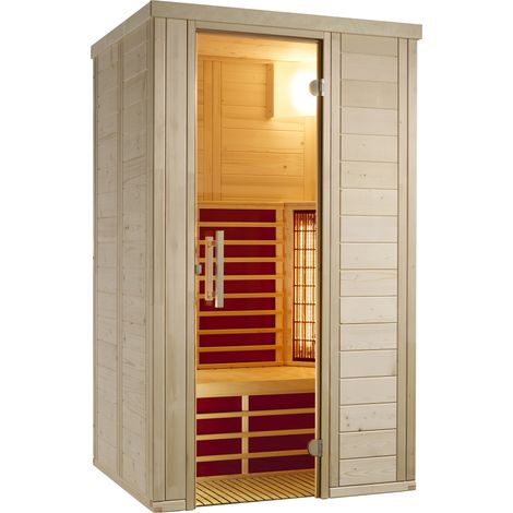 Infraworld Vario Natura 120 Infrarotkabine Infrarotstrahler Flächenheizung 120x100x195 cm