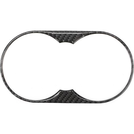 Garniture de cadre panneau porte-gobelet en fibre de carbone pour Volkswagen Touareg 2011-2018, conduite à gauche (1/5)