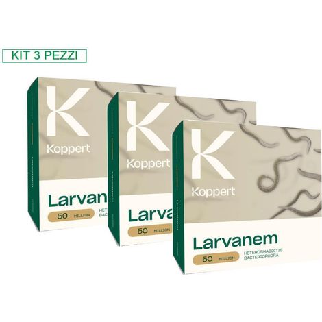 KOPPERT Kit 3 Confezioni Larvanem 50 milioni di nematodi (1/3)