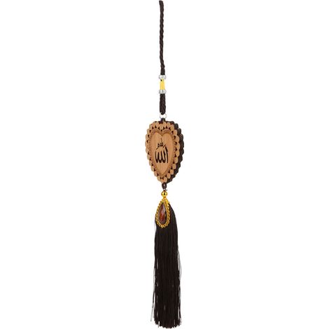Ornements suspendus pour voiture de style musulman, pendentifs islamiques en imitation bois, décoration de voiture (1/5)