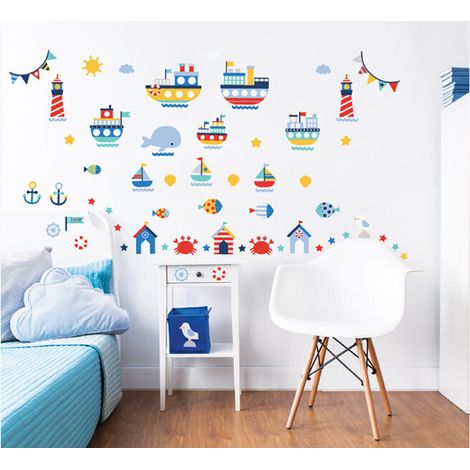 64 Stickers enfants Bord de mer (1/5)
