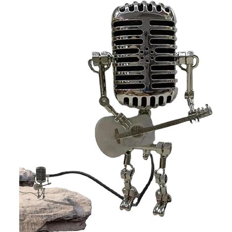 Lampe de Bureau Style Musique Vintage avec Tactile et Variateur, Lampe Décorative Rétro pour Chambre Bureau Salon (1/3)