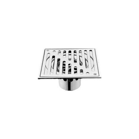 110x110mm Stainless Steel Floor Drain Anti-Odor Square Bathroom Waste Gate Shower Drainer with Large Caliber (1/4)