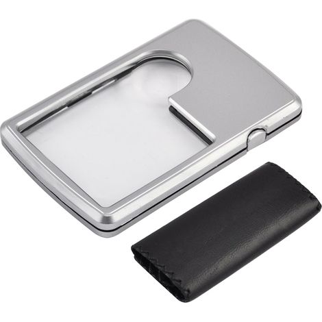 Loupe de lecture portable 3X 6X avec lumière LED pour livres, magazines, journaux et cartes.