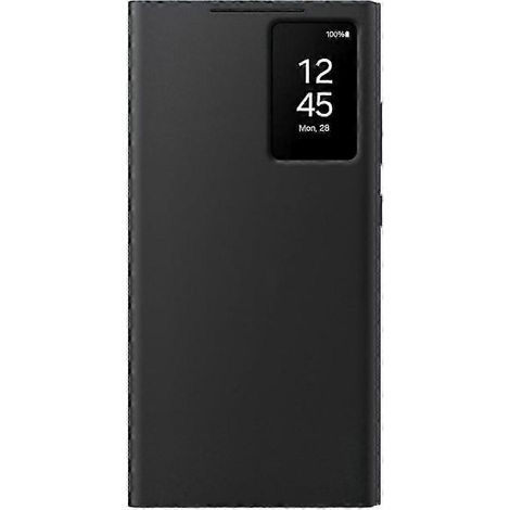 Étui portefeuille Smart View pour Galaxy S24 Ultra, noir