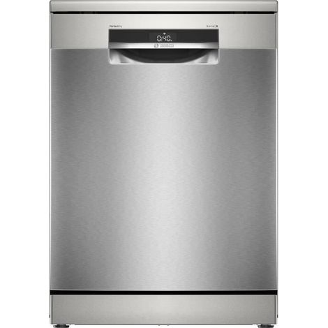Bosch – Lave-vaisselle pose libre 14 couverts – Inox antitraces – 40 dB – Classe B – 6 programmes – Technologie Zeolith – AquaStop – EcoSilence Drive