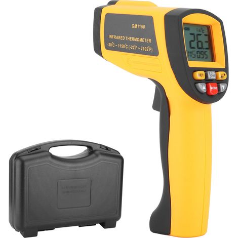 Thermomètre sans contact GM1150 avec logo, thermomètre infrarouge portable, pistolet thermique industriel (1/5)
