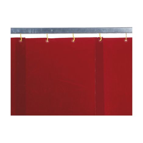 Cortina lama para protección efectiva en soldadura y amoladura en rojo KEMPER 1600 x 570 mm