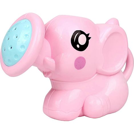 Arrosoir pour enfants éléphant rose, idéal pour le jardin, la plage et le bain, avec poignée ergonomique antidérapante. (1/5)