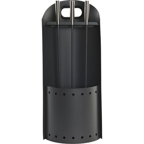 Foyer Set 3 Acier Inox 11X2X51 Noir (1/5)