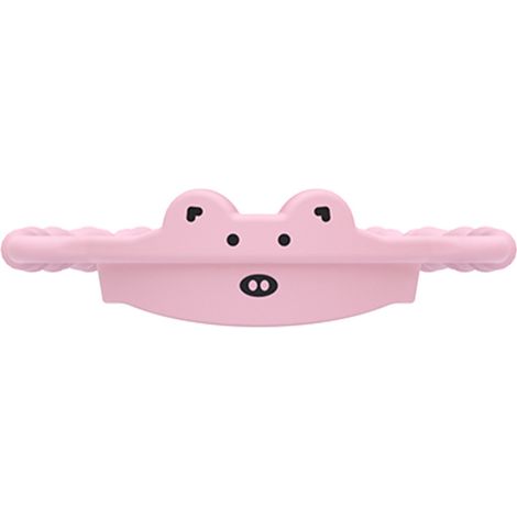 Adorable housse de bouteille d'eau en silicone tressée en forme de cochon (7 cm) avec poignée, idéale pour les promenade (1/5)
