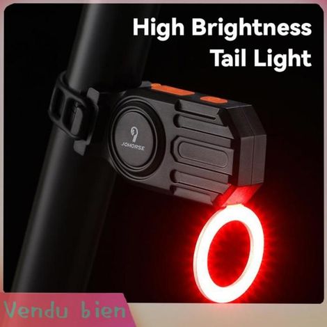 Garosa Feu arrière de vélo Feux De Vélo Arrière USB Rechargeable Pour Cyclisme En Montagne - Lampe Arriè sport decoration Cœur (1/4)