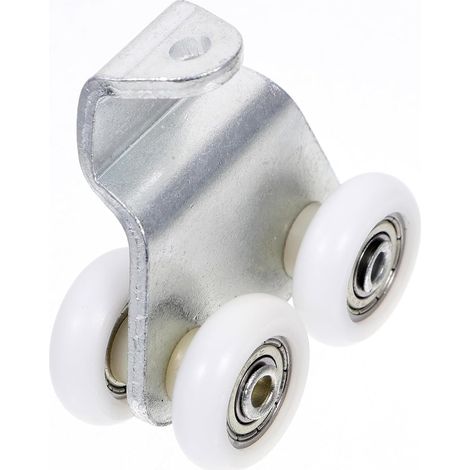 Roulette Silencieuse pour Porte Coulissante en Acier Inoxydable, Poulie à Rouleaux Réglable Compatible Portes de Placard et Grange, Accessoires de Quincaillerie pour Coulissement (1/5)