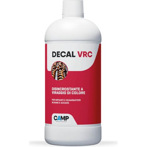 Camp DECAL VRC disincrostante acido a viraggio di colorazione per il lavaggio di caldaie, serpentine e scambiatori di calore in rame, acciaio e ghisa, 1 L (1/2)