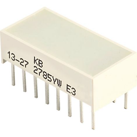 Kingbright KB-2785YW Bargraphe à LED x8 jaune (L x l x H) 20.04 x 9.94 x 6.12 mm