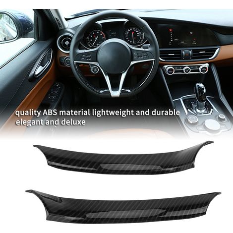 Lederlenkradbezug für Alfa Romeo Stelvio/Giulia, Autozubehör, individueller Lenkradbezug, Dekorationsset (1/5)