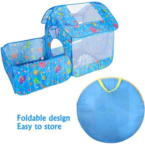 Tente de jeu pour enfants, série Océan, piscine à balles, pour l'intérieur et l'extérieur (1/5)