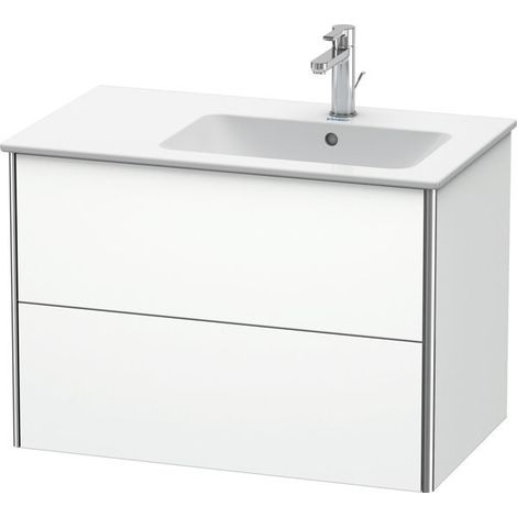 Duravit XSquare mueble bajo lavabo suspendido, 2 cajones, lavabo (1/3)