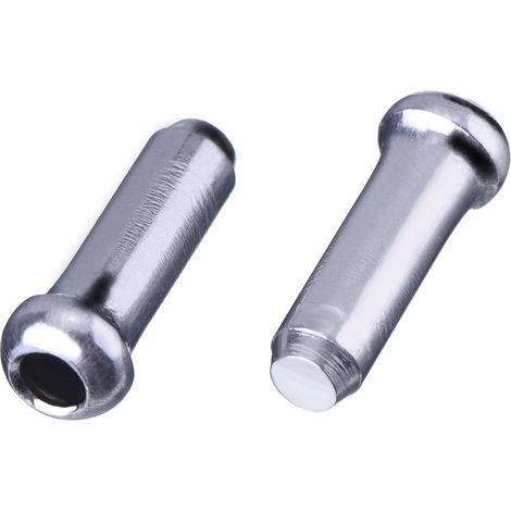 100 Pièces Embouts de Câble de Frein pour Vélo de Montagne Embout Gaines Alliage en Argent (1/2)