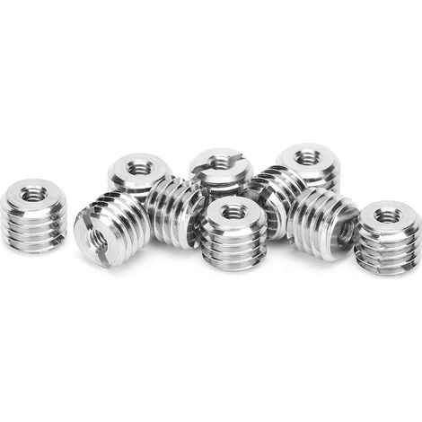 10 Pièces Filetage Inserts de Réparation Écrous Réducteurs Mâle-Femelle Acier Inoxydable (1/5)