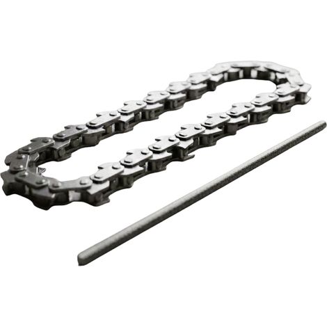 Satz von 2 Ketten - VENTEO - Für elektrische Kettensägen - Ketten zum Basteln/Entfernen/Holzschneiden - inkl. Schärfgerät - 15,24cm Blatt