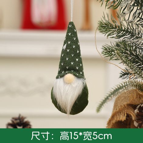 Christmas decorations, knitted hats, forest elder home ornaments, Christmas tree dolls, Christmas accessories