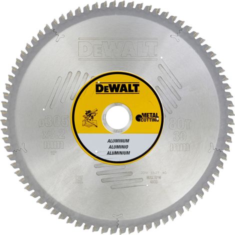 Hojas para Sierra Estacionarias, 305 x 30 x 80D, para Aluminio  DeWalt DT1916-QZ
