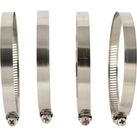 Collier De Serrage Réglable En Acier Inoxydable 150mm - 141 À 165 mm - Pour Tuyaux Souples - Lot De 6
