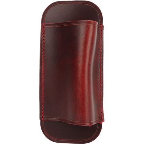 Étui à couteau en cuir Crazy Horse, fabrication exquise, porte-couteau horizontal élégant, idéal comme cadeau, rouge bordeaux. (1/5)