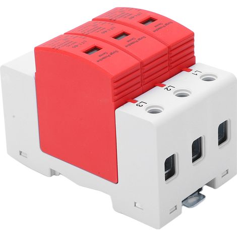 Parafoudre 3P 385V AC sur rail DIN 36mm, dispositif de protection contre les surtensions et surintensités, montage en tableau électrique (1/5)