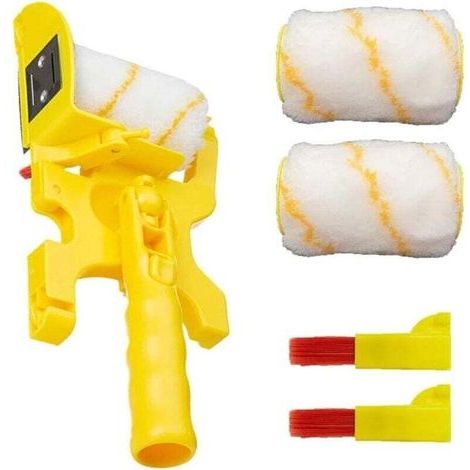 Rouleau De Coupe-Bordure À Peinture Propre pour Murs Et Plafonds, 6 Pièces Rouleau De Coupe-Bordure À Peinture Outils D'amélioration De La Maison Fournitures De Peinture (1/3)