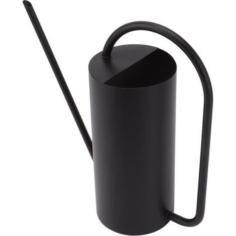 1 arrosoir pour plantes, bec long en acier inoxydable, 1,5 L, noir, usage intérieur et extérieur (1/4)