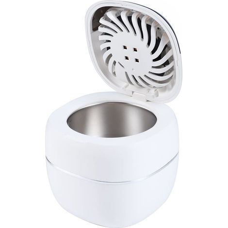 Appareil de nettoyage à ultrasons avec fonction ventilateur pour bijoux, prothèses dentaires, appareils orthodontiques, appareil de nettoyage à ultrasons UV-Karteo (1/5)