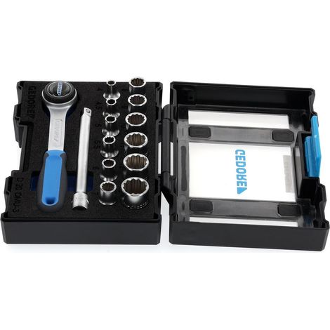 D 20 DMU-3 Set di chiavi a bussola 1/4" 13 pezzi UD-Profilo 4-13 mm (1/4)