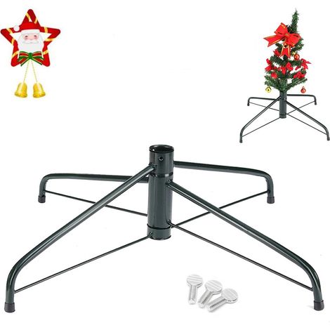 Trépied en fer pour sapin de Noël, accessoire de base en métal pour sapin de Noël (1/5)