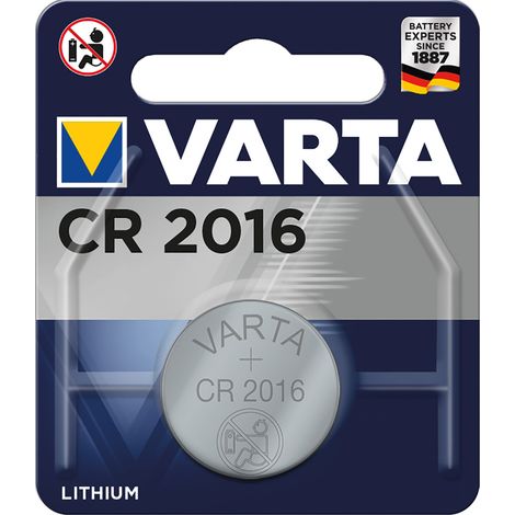 PILA A BOTTONE 'CR2016' Pz 1- 3 V- 10 blister  - VARTA