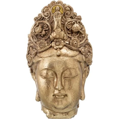 Grande Statue en résine tête Bouddha 67 cm (1/5)